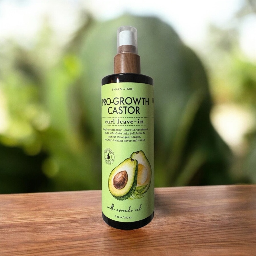 Pro-Growth Castor Curl Leave-In Hairspray - Green